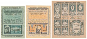 Łódź, Food cards, period 55, 59 and 73 (3pcs)