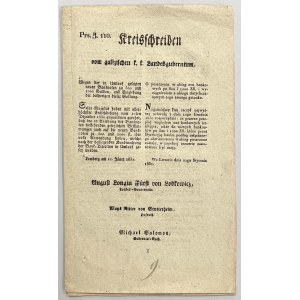 Austria, Formularze 500 i 1.000 Złotych Reńskich, Lwów 1831 r.