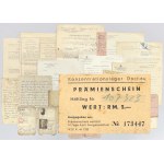 Dachau - bon z obozu koncentracyjnego - 3 RM z dokumentami