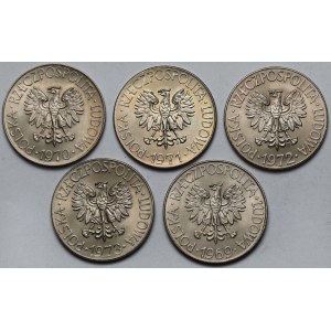 10 złotych 1969-1973 Kościuszko - zestaw (5szt)