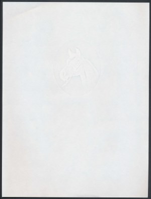 PWPW paper with watermark - horse