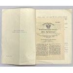 Zestaw: Patent z 1925, Ubezpieczenie 187x i papiery wartościowe (4szt)