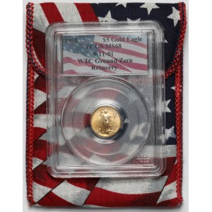 USA, 5 dolarów 1999 - z gruzów World Trade Center