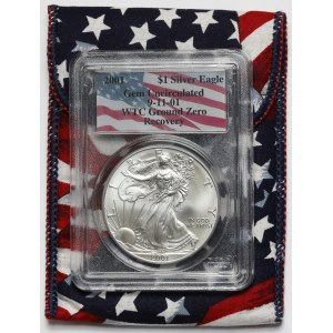USA, Dolar 2001 - z gruzów World Trade Center