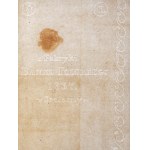 Stary dokument, 1837 - JEZIORNA w znaku wodnym