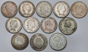 Österreich-Ungarn, 20 krajcars und 2 pengo 1745-1937 - set (12pcs)
