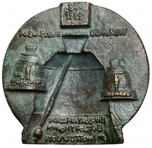 Medal, Poświęcenie dzwonów w Parafii Królowej Korony Polskiej 1983 - Chromy