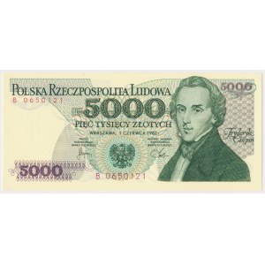 5.000 zł 1982 - B