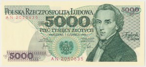 PLN 5,000 1982 - AN