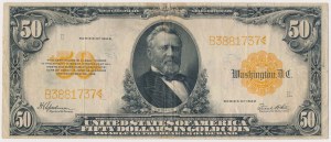USA, 50 Dollars 1922 - Gold Zertifikat