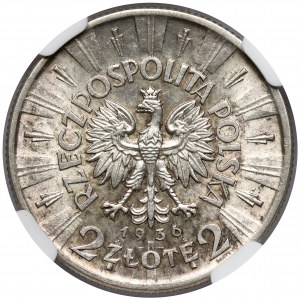 Pilsudski 2 zloty 1936 - rare year