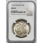 Piłsudski 10 złotych 1939