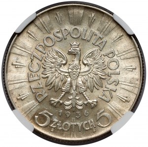 Piłsudski 5 zloty 1936