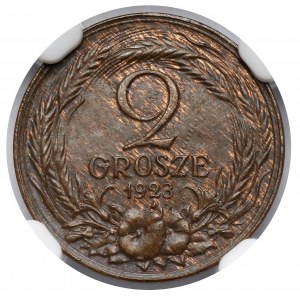 Bronze 2 penny sample 1923 - J. Aumiller