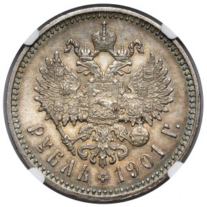 Rusko, Mikuláš II, rubeľ 1901 ФЗ