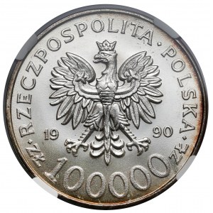 100.000 złotych 1990 Solidarność - odmiana A