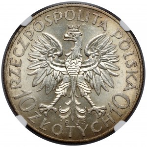 Głowa Kobiety 10 złotych 1933