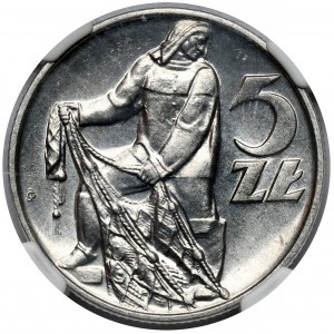 Rybak 5 złotych 1971