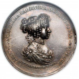 Jan III Sobieski, Medal Ludwika Karolina Radziwiłł 1675 - rzadki