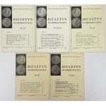 Biuletyn numizmatyczny 1967/19-28 (5szt)