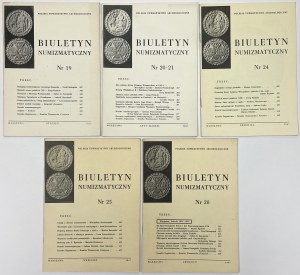 Numismatic Bulletin 1967/19-28, without 22-23 (5pc)