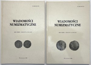 Wiadomości numizmatyczne 1995 - komplet (2szt)