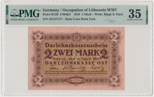 Kaunas, 2 marks 1918 - rare denomination