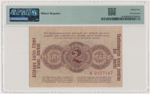 Kaunas, 2 marks 1918 - rare denomination
