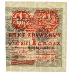 1 grosz 1924 - CL❉ - prawa połowa