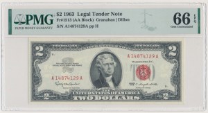 USA, 2 dolarů 1963