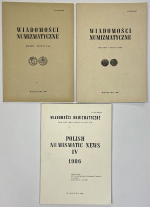 Wiadomości Numizmatyczne MIX 1980-1985 (3szt)