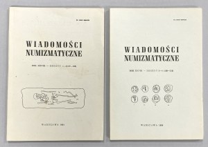 Wiadomości Numizmatyczne 1984 - komplet (2szt)