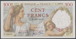 Frankreich, 100 Francs 1941