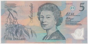 Austrálie, 5 dolarů 1992