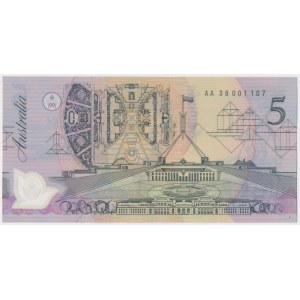 Australia, 5 Dollars 1992