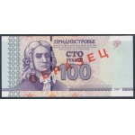 Transnistria, 100 Rublei 2007 - SPECIMEN