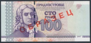 Transnistria, 100 Rubli 2007 - SPECIMEN
