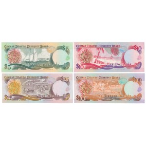 Cayman Islands, 5 - 100 Dollars 1991 - B/I 000022 - same number (4pcs)