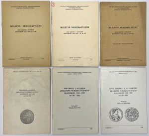 BN Spis rzeczy i autorów 1965-1994 - komplet (6szt)