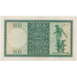 Gdańsk, 20 guldenów 1937 - K/A