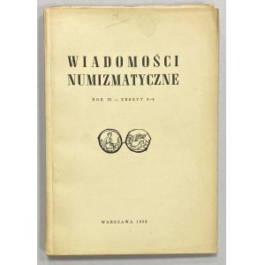 Wiadomości Numizmatyczne 1959/3-4