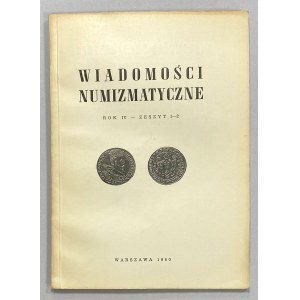 Wiadomości Numizmatyczne 1960/1-2