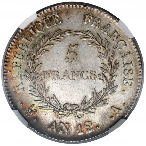 Francja, Napoleon I, 5 franków 1803-A, Paryż