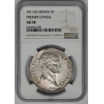 Francja, Napoleon I, 5 franków 1803-A, Paryż