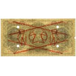 10.000 mkp 1922 - WZÓR - A 1234500 678900 - z perforacją