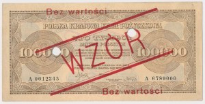 100,000 mkp 1923 - MODELLO - con perforazione