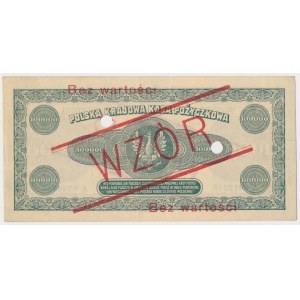 100.000 mkp 1923 - WZÓR - z perforacją