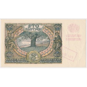 100 złotych 1934 z ORYGINALNYM przedrukiem GG