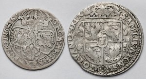 Sigismond III Vasa, Ort Bydgoszcz 1621 et Six Pack Cracovie 1626 - set (2pcs)
