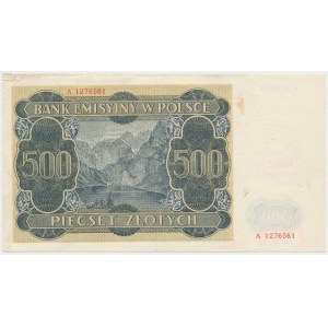 500 złotych 1940 - fałszerstwo londyńskie